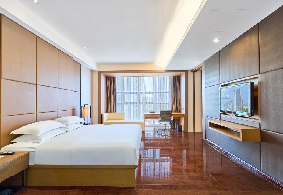 [선전 북역 주변의 현대적인 도시 풍경]