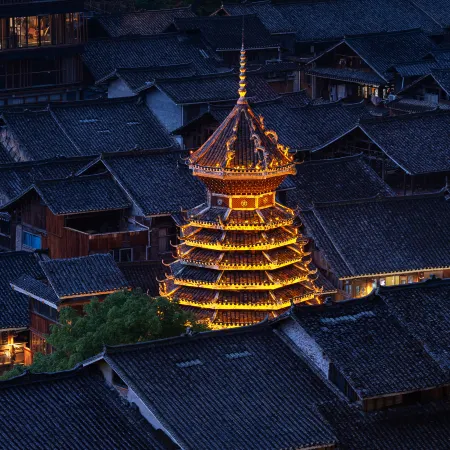 Gao Jian | Vertex Altus · 270° Panorama Private Hot Spring Luxury Stay (Zhaoxing Dong Village)