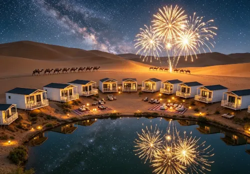 Desert Horizon · Great Gobi Starry Luxury Camp - Bãi đậu xe