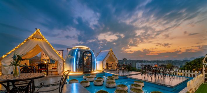 A thousand purple and red roof garden hotel (Guilin Liangjiang Sihu Scenic Area) Hotels in Guilin