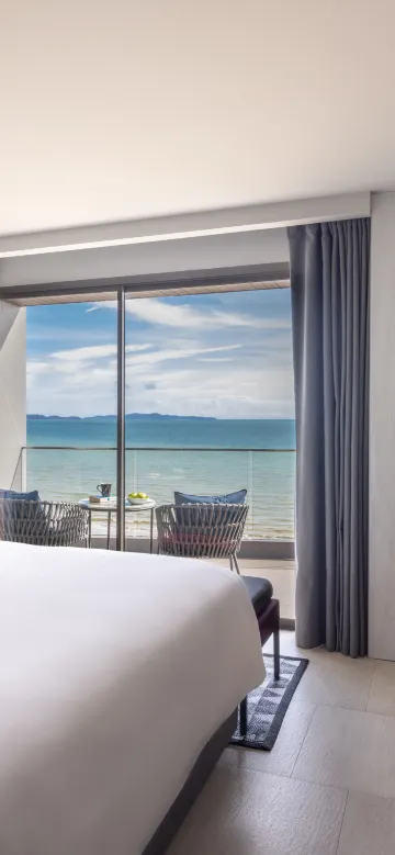 ห้องดีลักซ์พร้อมวิวทิวทัศน์ทะเลแบบพาโนรามา (24 Hours Use of Room)