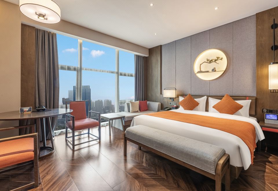 리청 호텔 이의 모던한 객실 내부