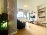 1Br Condo 5 Min to BTS 1000Mbps Fiber Wi-Fi Great Location Hotels in Bangkok