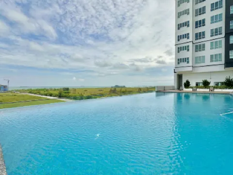 Amber Cove Melaka Pool with Sea View by Stayrene Hotels in Klebang