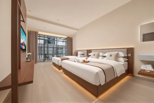 Huiquanju · Slogan · Resort Homestay (Chizhou Shitai Guniujiang Scenic Area) - balcón