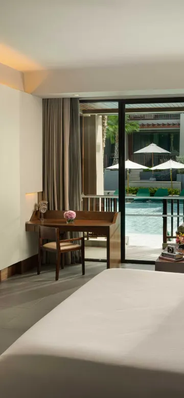 ห้องดีลักซ์, เชื่อมกับสระว่ายน้ำ, 1 เตียงคิงไซส์