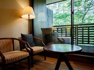 【テラス付】デラックスツイン 高山わんわんパラダイスの写真