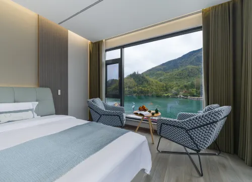 Yunshang Grassland·Wuyi·180° Lake View Mountain Luxury Holiday Beauty Villa - مطابخ