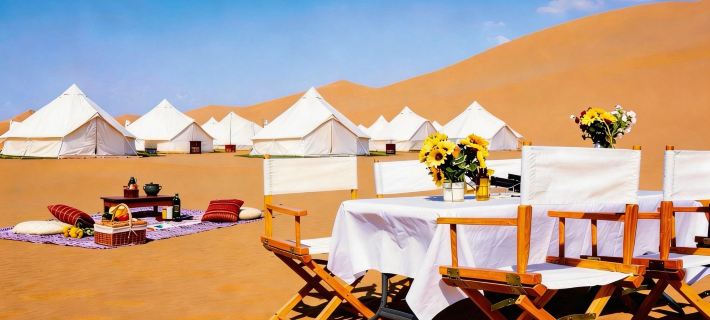 Tengger Cloud Camping Hotel Hotéis em Zhongwei