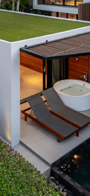 วิลล่าสตูดิโอริมสระว่ายน้ำ