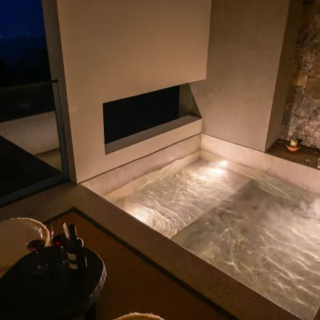 Overlooking Stream · Mountain Secret Retreat | Luxury Private Hot Spring Quiet Courtyard Resort
