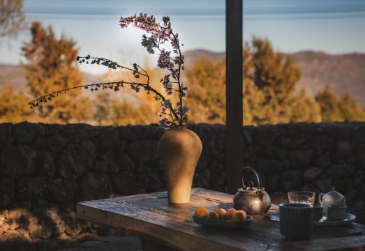 Lijiang Chiliu Art Hotel에서 바라본 설산 전망