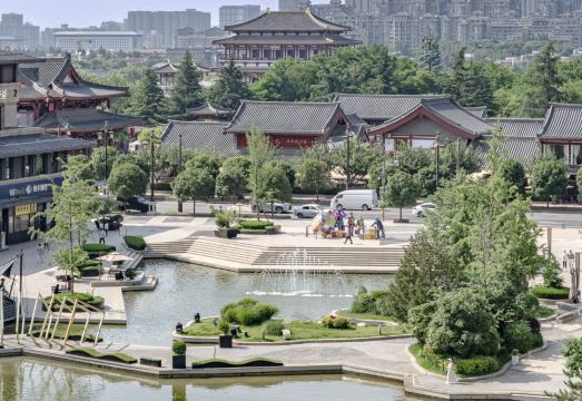 시안 호텔 주변 야경