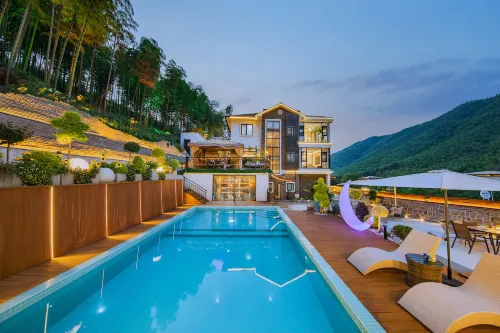 Jingsu, Starry Sky Swimming Pool Bar, Mountain View and River Tracing Parent Child Resort Villa