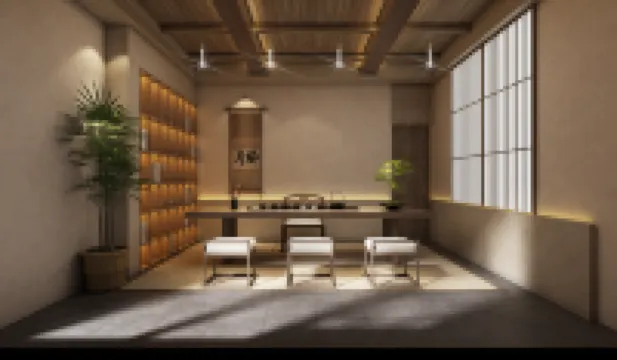 花築·棲遲·禪意茶空間·露台觀景·溫泉度假美宿（漳州古城店）