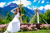 Lijiang Nanxi Mountain Nancy Snowpeak Retreat - Mountain view