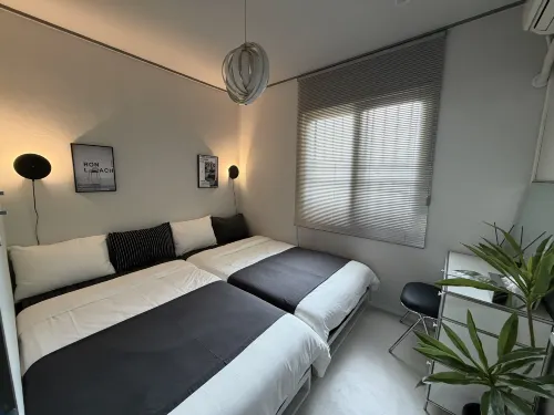 Gwangalli 10min | Free Parking | Queen 1 + Super Single 2 | Quiet Stay | Free Luggage Storage | 1F - maisons de vacances