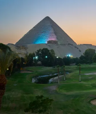 Beit Khufu Pyramid Hotel - Bjergudsigt