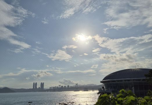 해리움 호텔의 루프탑 테라스 야경