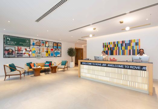 현대적인 객실 인테리어