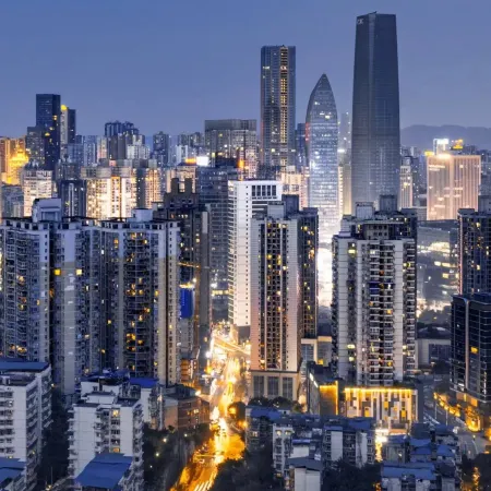 Wecent Vision Sky-view Panoramic Hotel (Chongqing Guanyinqiao Jiujie Branch) Отели рядом с достопримечательностью «Чунцинский детский парк»