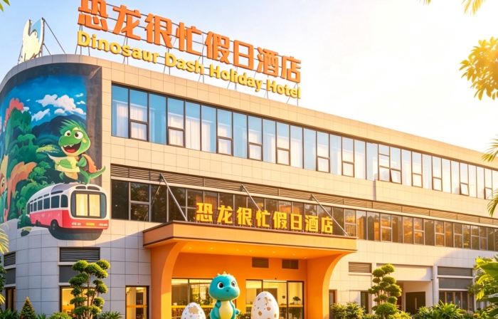 Dinosaurs are busy Holiday Inn (Zigong Fangte Dinosaur Kingdom)