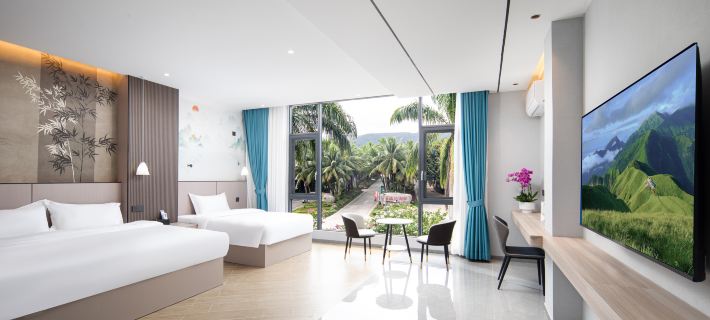 Baoting Sandao Yujing Rainforest Business Hotel Hotéis em Condado de Baoting Li e Miao
