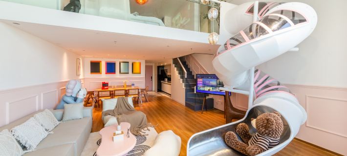 Dalian Xinghai Square Wufei · Scenic Apartment Hotel Hotéis em Dalian