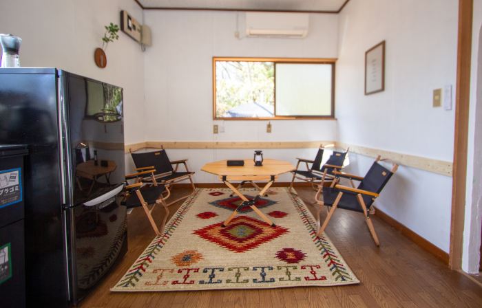 A private cottage in the forest, limited to one group per day — undo