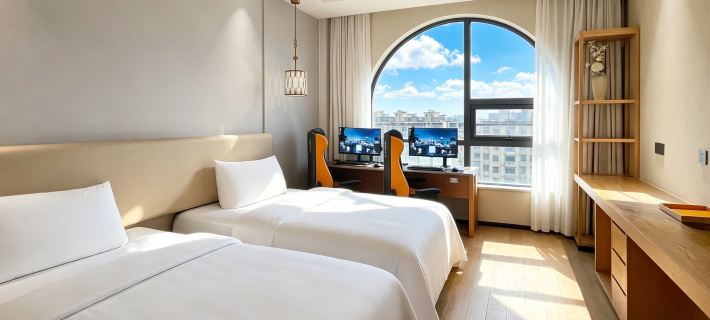 Jingfang E-Sports Hotel (Pujiang Hailecheng Sports Center) Ξενοδοχεία στην πόλη Πουτζιανγκ
