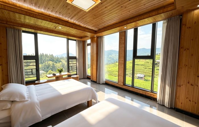 Congjiang Three Families · Field Panoramic Homestay (Jiabang Terraces)