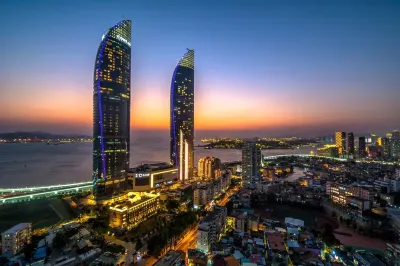 Qinghaiwan Seaview Apartment (Shimao Twin Towers Branch Xiamen) Hôtels à : 