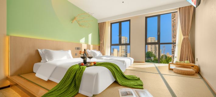 Tmall Elf Hotel (Wanda Branch, Licang District, Qingdao) Hotéis em Qingdao