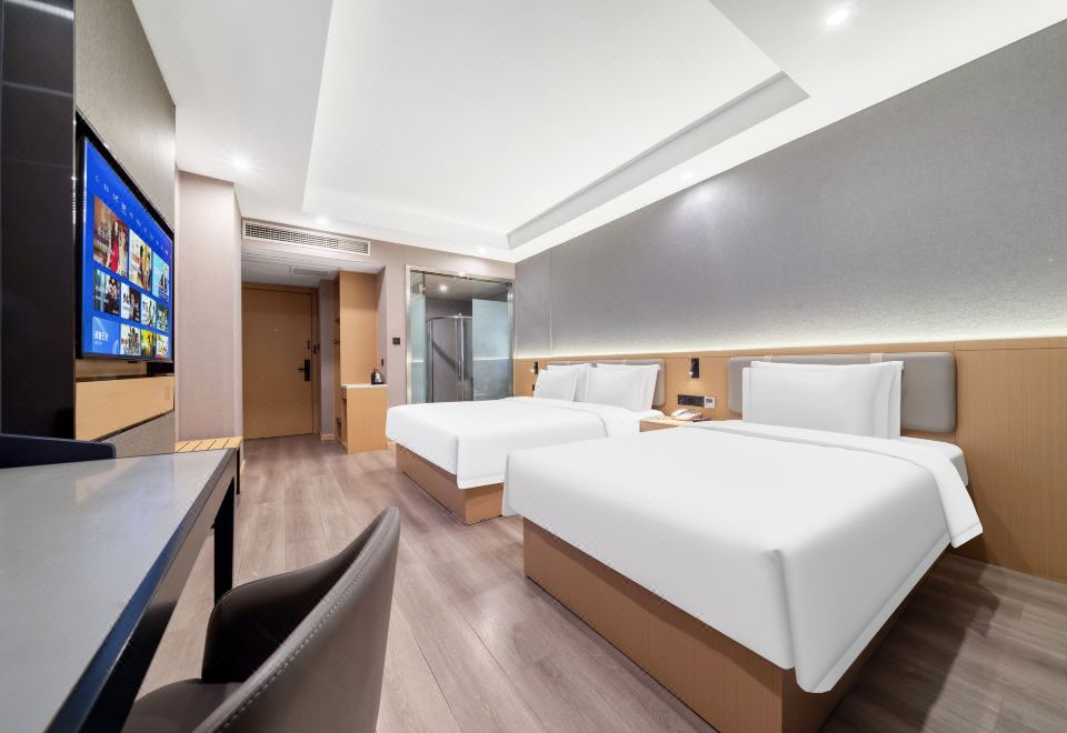 취저우 수오페이얼 호텔의 현대적인 욕실 시설