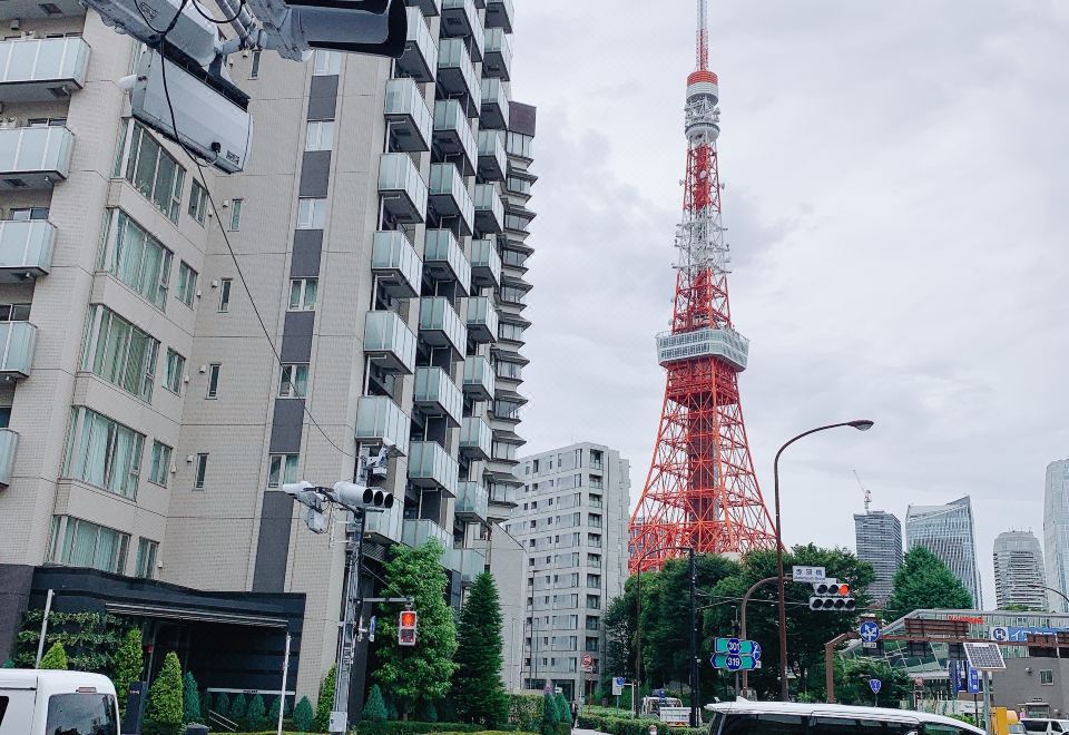 도쿄타워 뷰 발코니