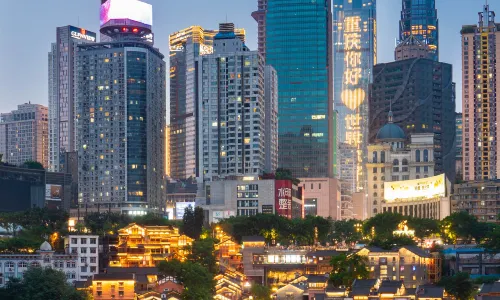 Chongqing Monument to the people's Liberation Shibati Peidu Mansion Hotel