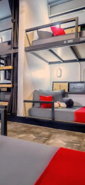 Bed In 8-Bed Female Dorm Room