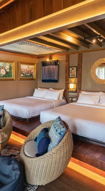 คอทเทจเตียงคู่ (เตียงควีนไซส์) (C3)