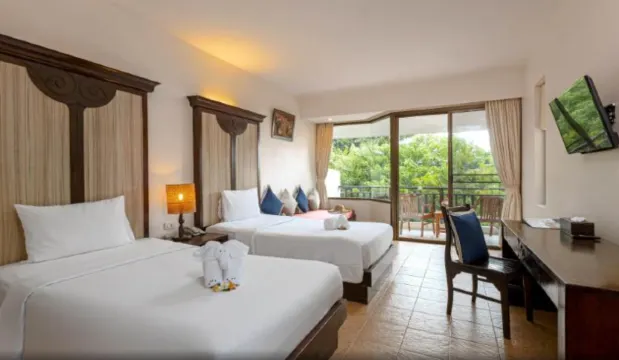 ห้องดีลักซ์ เตียงใหญ่ 1 เตียงหรือเตียงเดี่ยว 2 เตียง