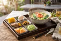 18° North Latitude Tent Hotel (Wanning Riyue Bay) - sarapan