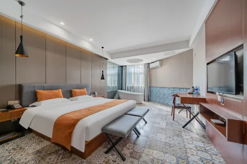 Candy Hotel（Ningguo Chuangzang Line Branch） - جاكوزي