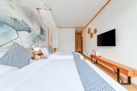 Floral Hotel·Vaguely Nanshan Hot Spring Courtyard Hotel Отели рядом с достопримечательностью «Xi'an Mingde Institute of Technology»