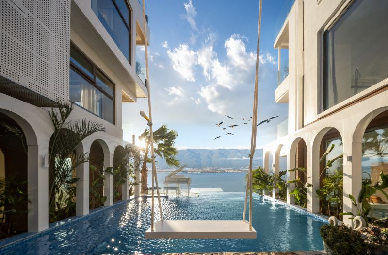 Xianyun Astrum Pool | Dessert · 360 ° Cliff Sea View Music Hot Spring Hotel (Dali Erhai Branch) photo 2