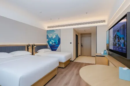 Yishang hotel Tangshan Nanhu tourist scenic spot new stadium shop Отели рядом с достопримечательностью «Tangshan Vocational and Technical College»