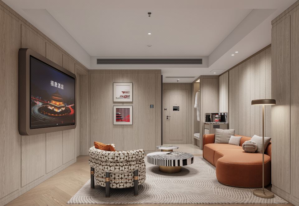 현대적인 객실 내부