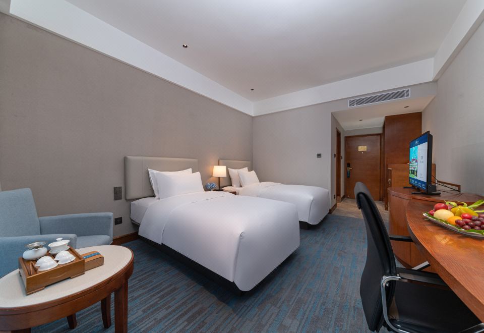 깔끔하고 모던한 호텔 로비