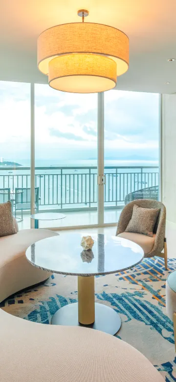 ห้องสวีทพรีเมียม 1 ห้องนอน เบย์ทาวเวอร์ เตียงคิงไซส์ 1 เตียง