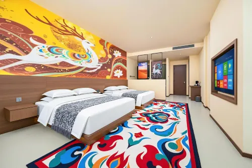 Cloud Trail Manor （Mingsha Mountain&Crescent Spring,Dunhuang ） - ที่มีบาร์
