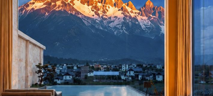 Bahada in Luye Pines Sunshine Jinshan | bathing pool | Snow Mountain Resort Ξενοδοχεία στην πόλη Γιουλόνγκ