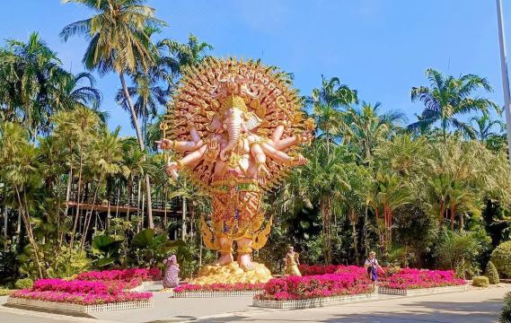 리조트 수영장 전경